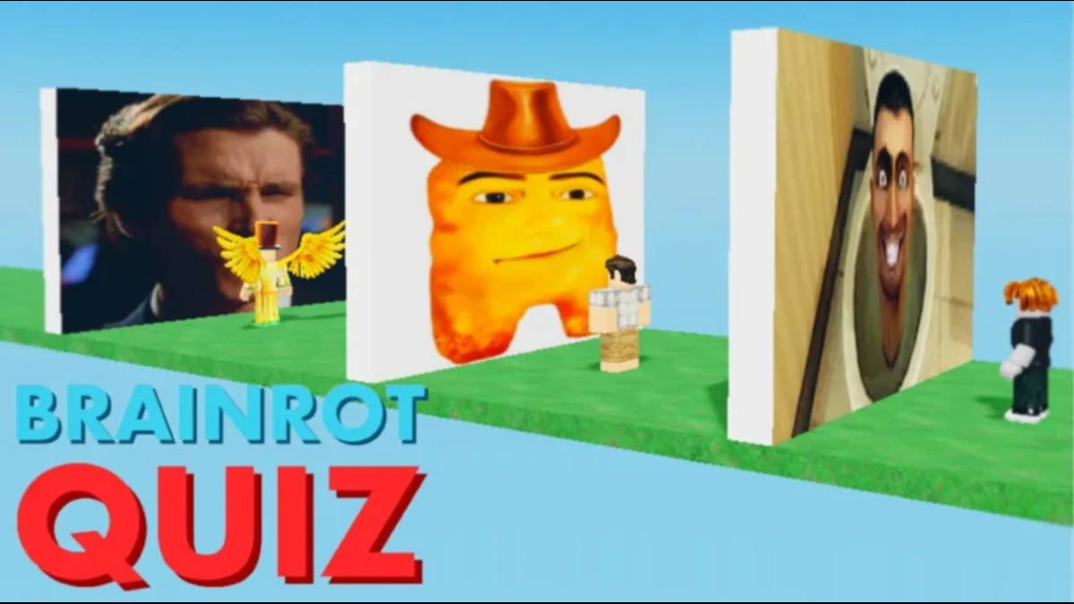 Artwork for BRAINROT Quiz! from the official Roblox page.