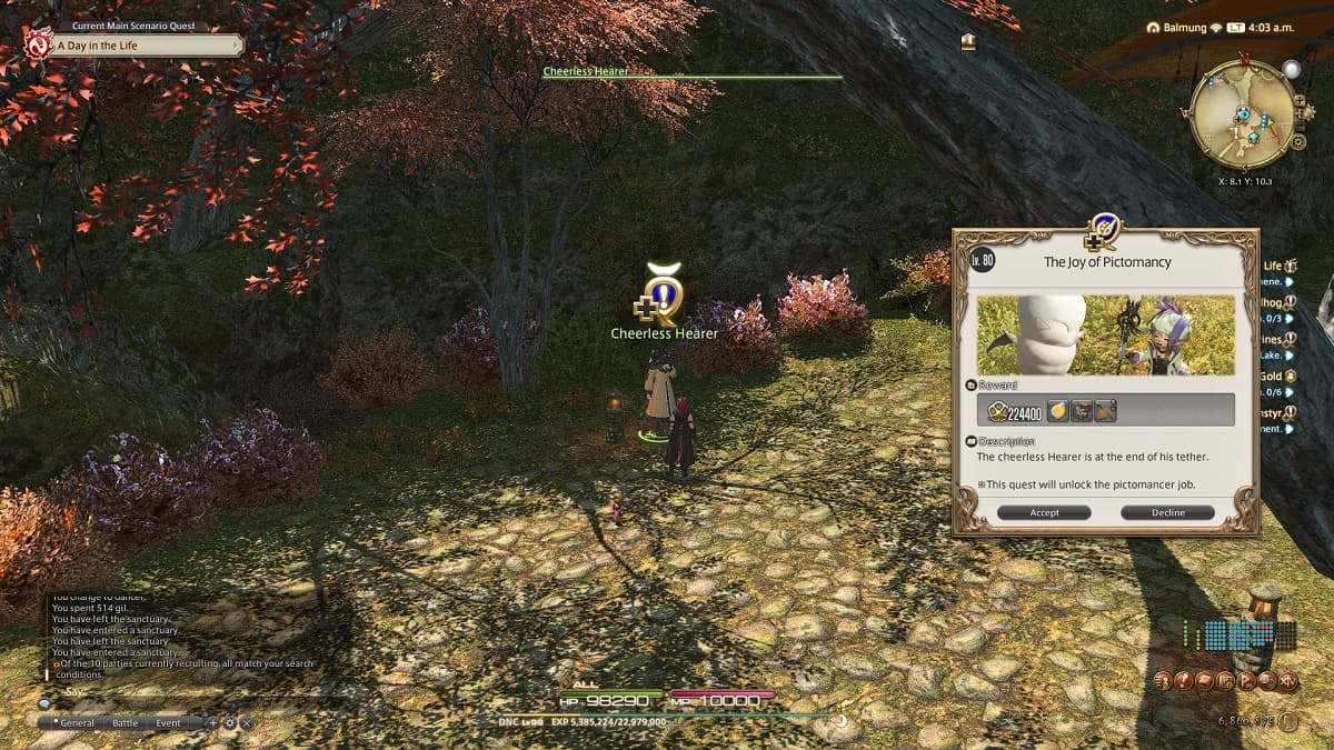 FFXIV Dawntrail The Joy of Pictomancy pick up