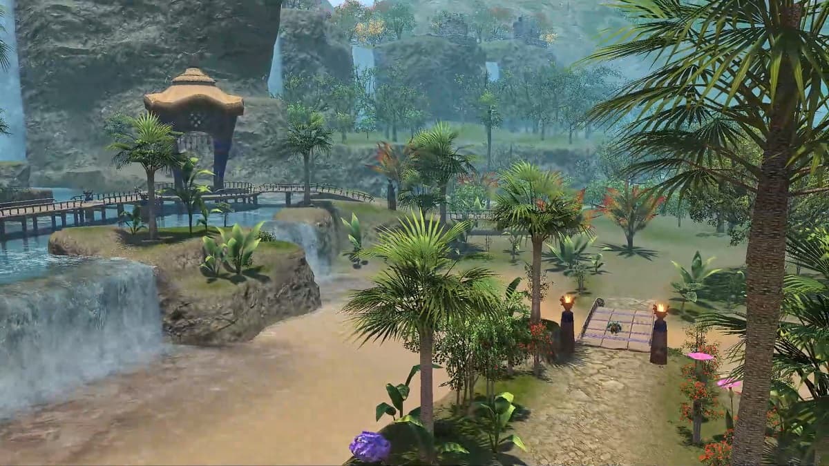 FFXIV Dawntrail scene of Kozama'uka