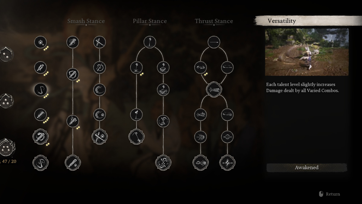 The versatility skill in Black Myth: Wukong