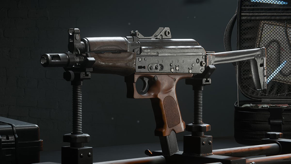 A closeup of the Jackal PDW in Call of Duty: Black Ops 6