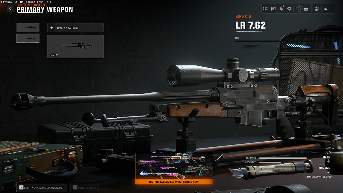 The LR 7.62 Sniper Rifle in Call of Duty: Black Ops 6