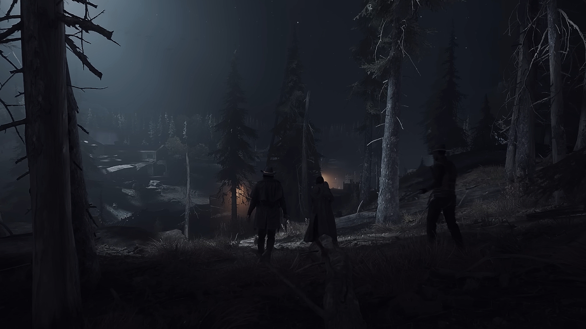 Three hunters going close to the bounty in Hunt: Showdown 1896