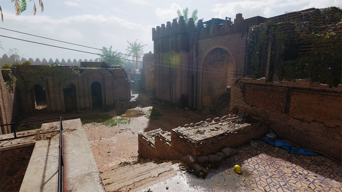 A view of the Black Ops 6 map Babylon