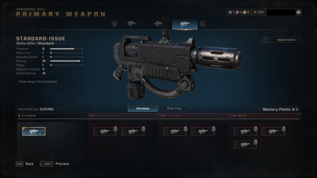 Loadout Screen