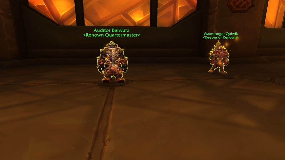 Council of Dorn Renown vendor in wow the war within