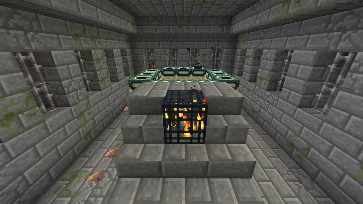 An End Portal with one Eye of Ender in Minecraft