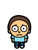 blue shirt morty