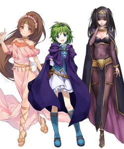 Linde, Nina, and Tharja