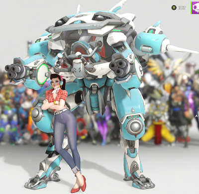 overwatch d.va anniversary skin