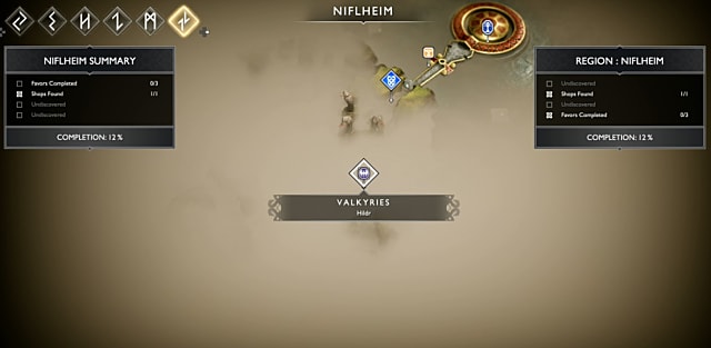 Niflheim Valkyrie Location.