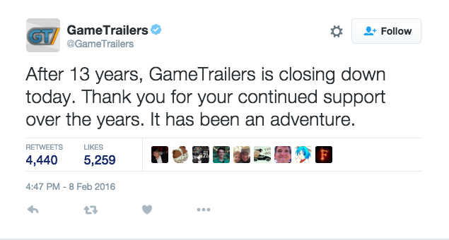 GameTrailers Twitter 