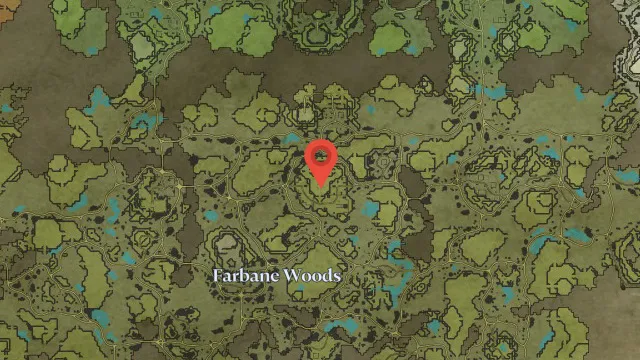 Nicholaus the Fallen on V Rising map 