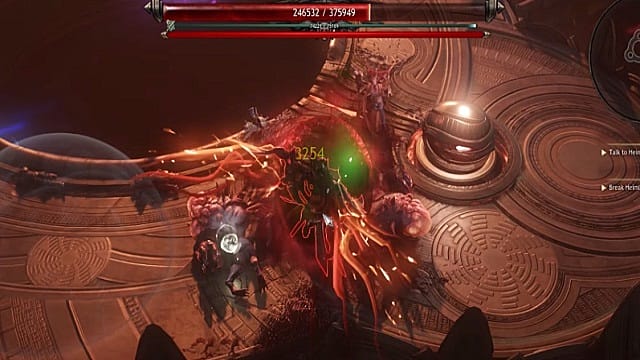 Fighting Heimlock in Wolcen: Lords of Mayhem during his transformation period. 